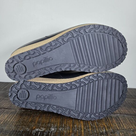 Papillio Ebba Womens 6 Mens 4 EU 37 Narrow Leather Wedge Boots Zipper Black - Picture 9 of 10